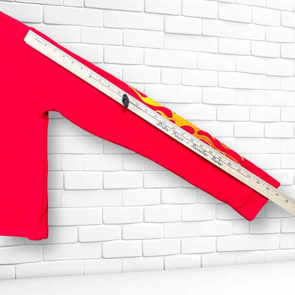 Urban Outfitters Future State Skull Flame Sweatshirt Women Medium 1/4 Zip Fleece - Picture 8 of 11